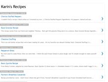 Tablet Screenshot of karins-recipes.blogspot.com