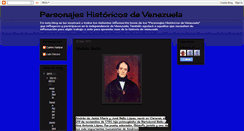 Desktop Screenshot of personajes-historicos-de-venezuela.blogspot.com