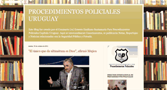 Desktop Screenshot of procedimientospolicialesuruguay.blogspot.com