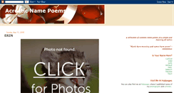 Desktop Screenshot of acrostic-name-poems.blogspot.com