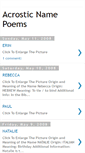 Mobile Screenshot of acrostic-name-poems.blogspot.com