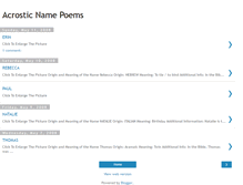 Tablet Screenshot of acrostic-name-poems.blogspot.com