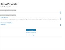 Tablet Screenshot of claudio-difesapersonale.blogspot.com