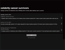 Tablet Screenshot of celebritycancersurvivors.blogspot.com