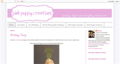 Desktop Screenshot of pinkpoppycreations.blogspot.com