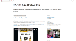 Desktop Screenshot of itsnotgayitsfashion.blogspot.com