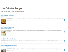 Tablet Screenshot of low-calories-recipe.blogspot.com