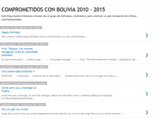 Tablet Screenshot of comprometidosconbolivia.blogspot.com