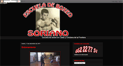 Desktop Screenshot of escueladeboxeosoriano.blogspot.com