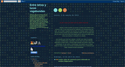 Desktop Screenshot of entreletrasylucesvagabundas.blogspot.com