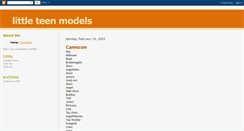 Desktop Screenshot of little-teen-models7133.blogspot.com