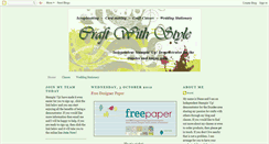 Desktop Screenshot of craftwithstyle.blogspot.com