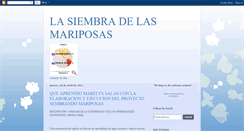 Desktop Screenshot of lasiembradelasmariposas.blogspot.com