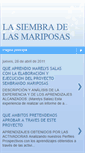 Mobile Screenshot of lasiembradelasmariposas.blogspot.com