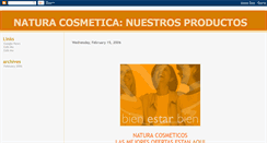 Desktop Screenshot of productosnatura.blogspot.com