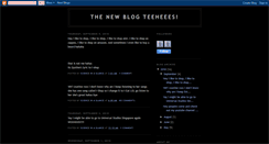 Desktop Screenshot of blogteeheees.blogspot.com