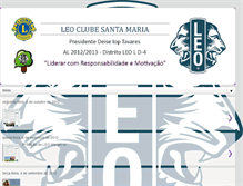 Tablet Screenshot of leoclubesantamaria.blogspot.com