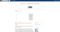 Desktop Screenshot of beingfemininerocks.blogspot.com