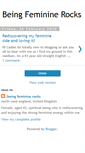 Mobile Screenshot of beingfemininerocks.blogspot.com