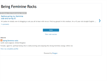 Tablet Screenshot of beingfemininerocks.blogspot.com