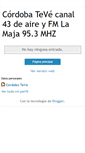 Mobile Screenshot of cordobateve.blogspot.com
