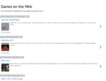 Tablet Screenshot of gamesontheweb.blogspot.com