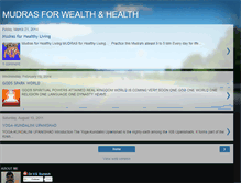 Tablet Screenshot of mudrasforhealthandwealth.blogspot.com