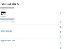 Tablet Screenshot of hollywood-blog-4u.blogspot.com
