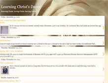Tablet Screenshot of learningchristsdance.blogspot.com