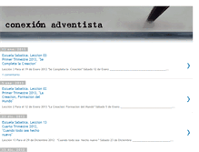 Tablet Screenshot of conexionadventista.blogspot.com