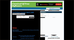 Desktop Screenshot of carnival-of-free-software.blogspot.com