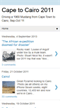 Mobile Screenshot of capetocairo2011.blogspot.com