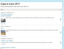 Tablet Screenshot of capetocairo2011.blogspot.com