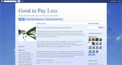 Desktop Screenshot of goodtopayless.blogspot.com