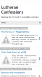 Mobile Screenshot of lutheranconfessions.blogspot.com