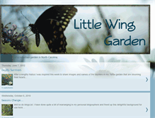Tablet Screenshot of littlewinggarden.blogspot.com