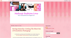 Desktop Screenshot of makeupfashionlove.blogspot.com