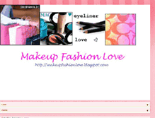 Tablet Screenshot of makeupfashionlove.blogspot.com