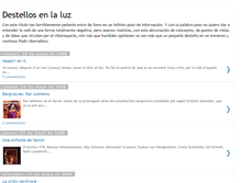Tablet Screenshot of destellosenlaluz.blogspot.com