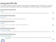 Tablet Screenshot of livingthecfslife.blogspot.com