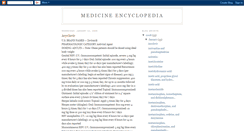 Desktop Screenshot of medicineencyclopedia.blogspot.com