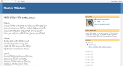 Desktop Screenshot of master-wisdom.blogspot.com
