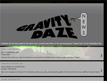 Tablet Screenshot of gravitydazenews.blogspot.com