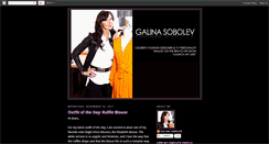 Desktop Screenshot of galinasobolev.blogspot.com