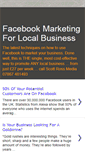 Mobile Screenshot of facebookmarketingforlocalbusiness.blogspot.com