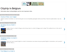 Tablet Screenshot of citytrip-belgium.blogspot.com