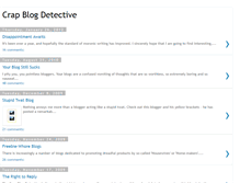 Tablet Screenshot of crapblogdetective.blogspot.com