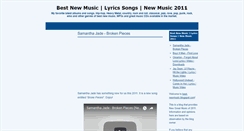 Desktop Screenshot of best-newmusic.blogspot.com