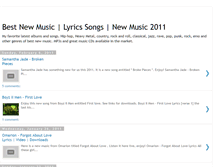 Tablet Screenshot of best-newmusic.blogspot.com