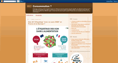 Desktop Screenshot of interrogationconsommation.blogspot.com